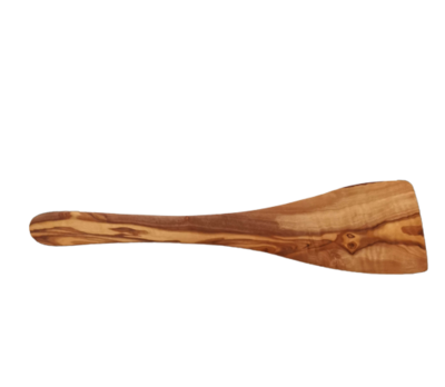 Grande spatule raclette en bois d'olivier artisanale (sans aucun traitement)