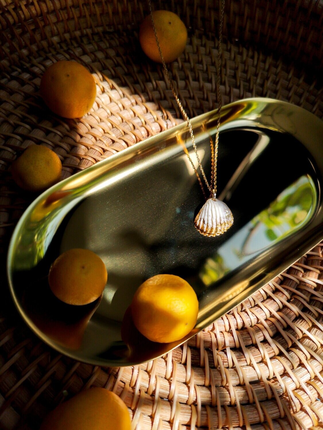 Golden Fuli Seashell Necklace