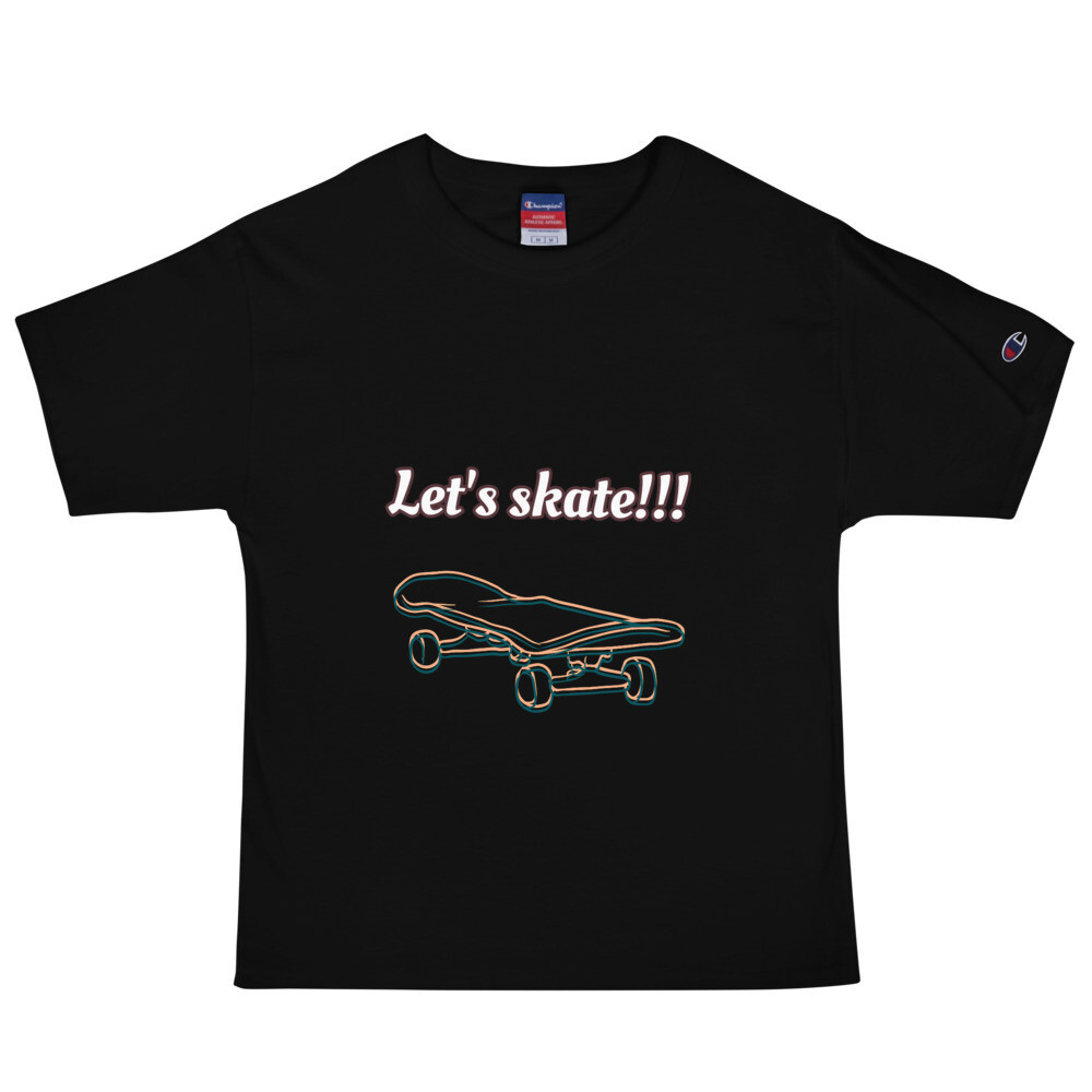 Champion T-shirt with beautiful skate picture (Wild clothing + Champion)