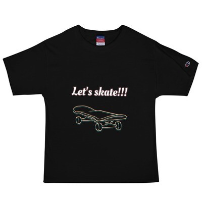 Champion T-shirt with beautiful skate picture (Wild clothing + Champion)