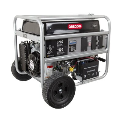 Oregon 6500W Portable Generator, Electric Start - Powered by Briggs &amp; Stratton