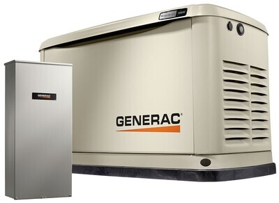Generac Guardian 10KW (7172) Home Generator With 100 Amp 16-Circuit Transfer Switch