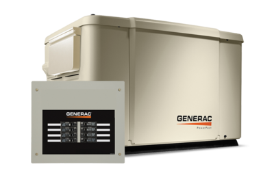 Generac Powerpact 7.5KW (6998) Home Standby Generator With 50 Amp 8-Circuit Automatic Transfer Switch