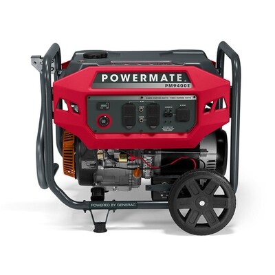 Powermate by Generac PM9400E 9400W Portable Generator, Electric Start