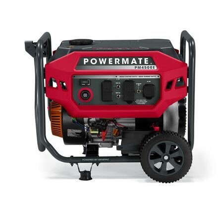 Powermate by Generac PM4500E 4500W Portable Generator, Electric Start