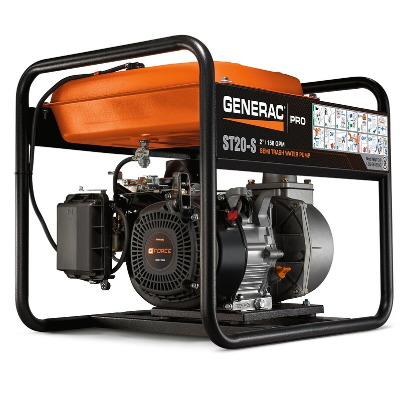 Generac ST20-S 2&quot;Semi-Trash Water Pump (6919)
