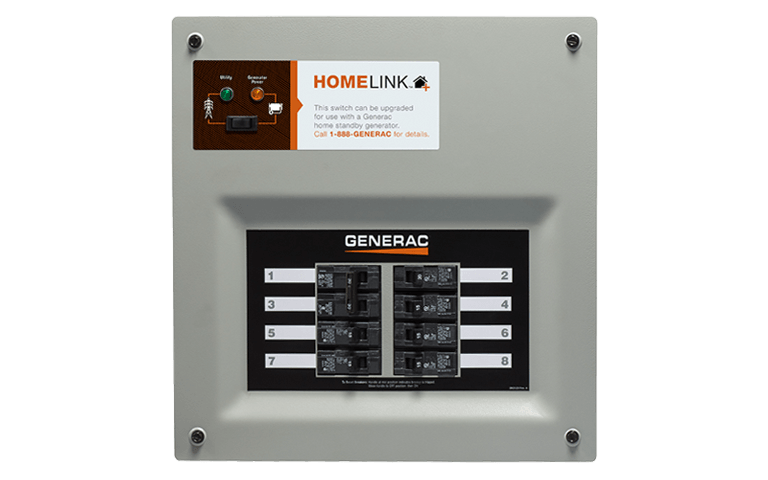 Generac 6852 Homelink 30A Manual Transfer Switch Stand-Alone