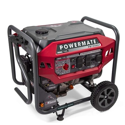 Powermate PM7500DF - 6000 Watt Dual Fuel Portable Generator w/ CO-SENSE™ P0081800