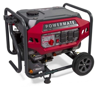 Powermate by Generac 4500 Watt Dual Fuel Portable Generator P0081700