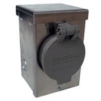 Generac 50 AMP ALUMINUM POWER INLET BOX WITH FLIP LID 6347