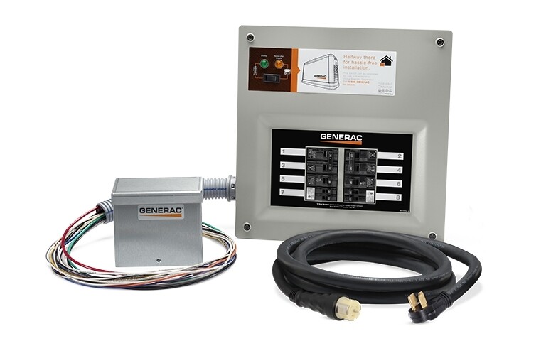 Generac 9855 Homelink 50A Upgradeable Manual Transfer Switch Kit