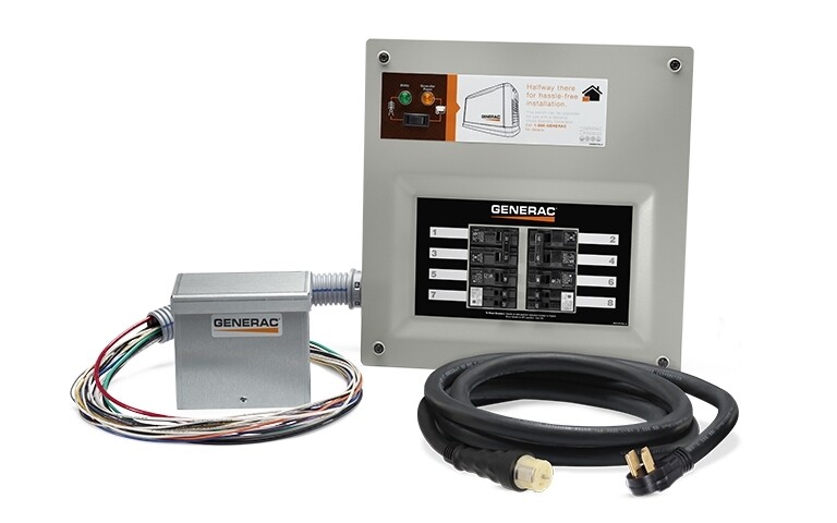 Generac 9855 Homelink 50A Upgradeable Manual Transfer Switch Kit