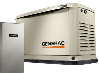Generac Guardian 14KW (7224) Home Generator W 100Amp 16 Circuit Transfer Switch