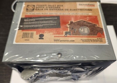Generac 30A Resin Power Inlet Box NEMA 3R Bottom Connection With Flip Lid 6340