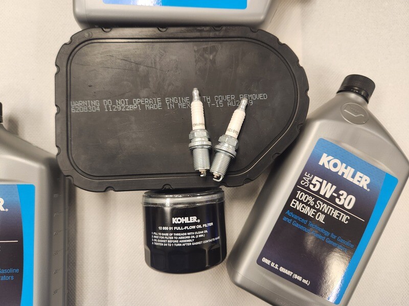Kohler GM119129 Maintenance Kit For 26RCA (5W-30 Synthetic Oil - 100-Hour)