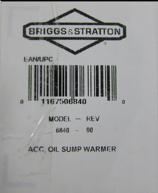 Briggs &amp; Stratton 6840 Power Protect 17kW-26kW Oil Warmer