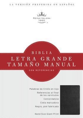 BIBLIA TAMAÑO MANUAL RVR60/NEGRO/PIEL