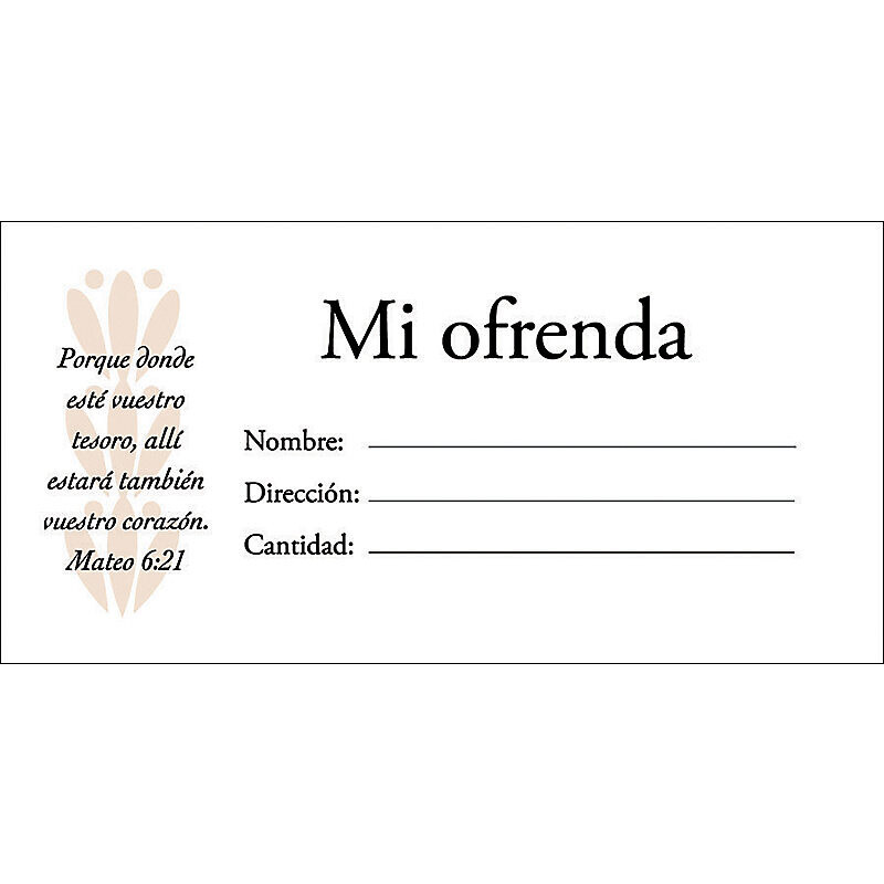 SOBRES- MI OFRENDA