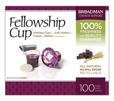 FELLOWSHIP CUP/ VASOS PARA LA SANTA CENA LISTAS PARA SERVIR (CAJA DE 100)