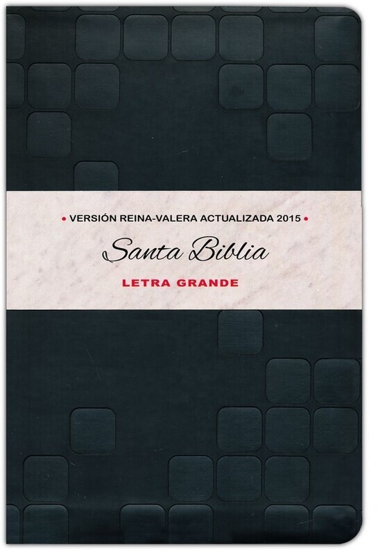 BIBLIA RVA 2015/ LETRA GRANDE, PIEL NEGRA