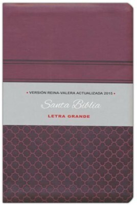 BIBLIA RVA 2015 LETRA GRANDE/ PIEL VINO