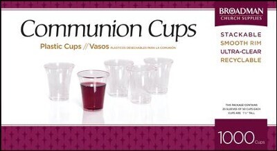 COMMUNION CUPS/ VASOS PLÁSTICOS DESECHABLES PARA LA COMUNIÓN