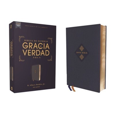 BIBLIA DE ESTUDIO GRACIA Y VERDAD/NBLA/AZUL MARINO