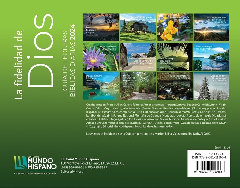 LA FIDELIDAD DE DIOS GUÍA DE LECTURAS BÍBLICAS DIARIAS 2024