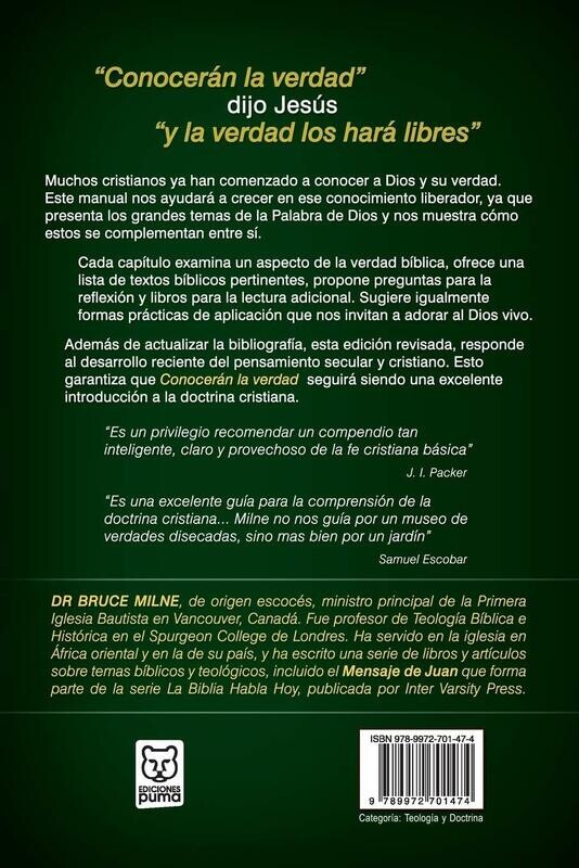 CONOCERÁN LA VERDAD/UN MANUAL PARA LA FE CRISTIANA