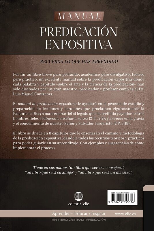 MANUAL DE PREDICACIÓN EXPOSITIVA