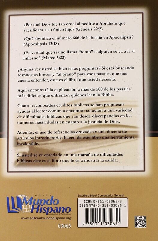 PASAJES DIFÍCILES DE LA BIBLIA