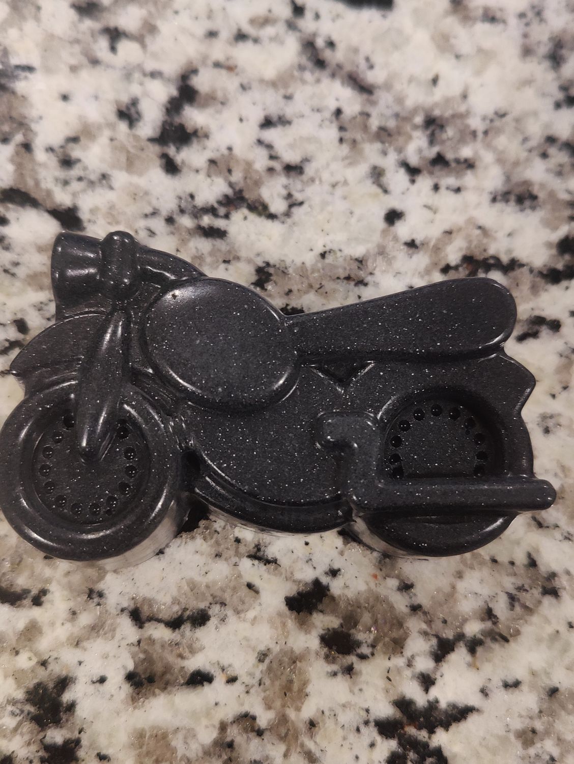 Black motorcycle soap bars