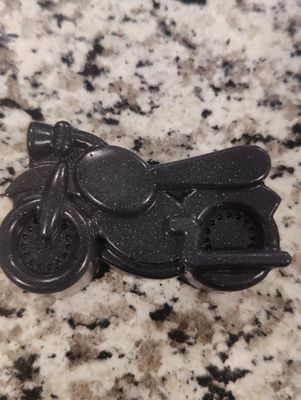 Black motorcycle soap bars