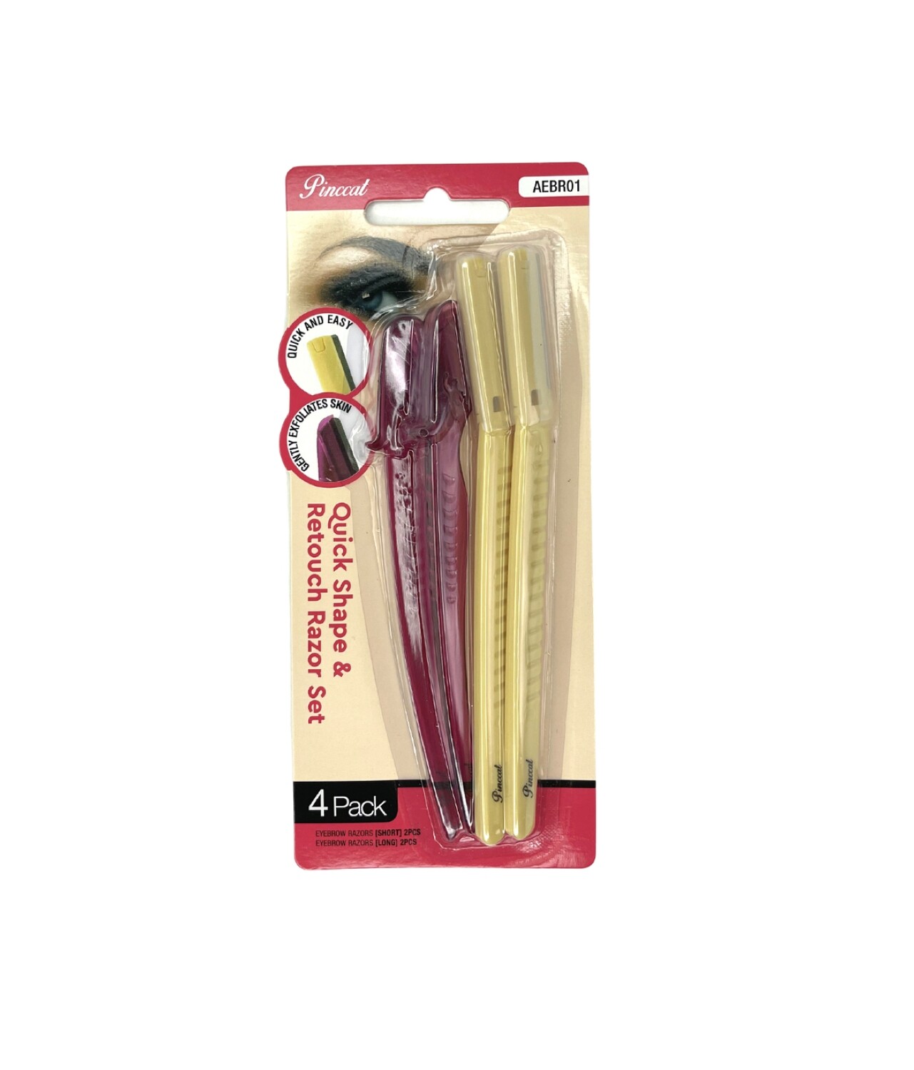 Pinccat Quick Shape &amp; Retouch Razor Set 4 Pack