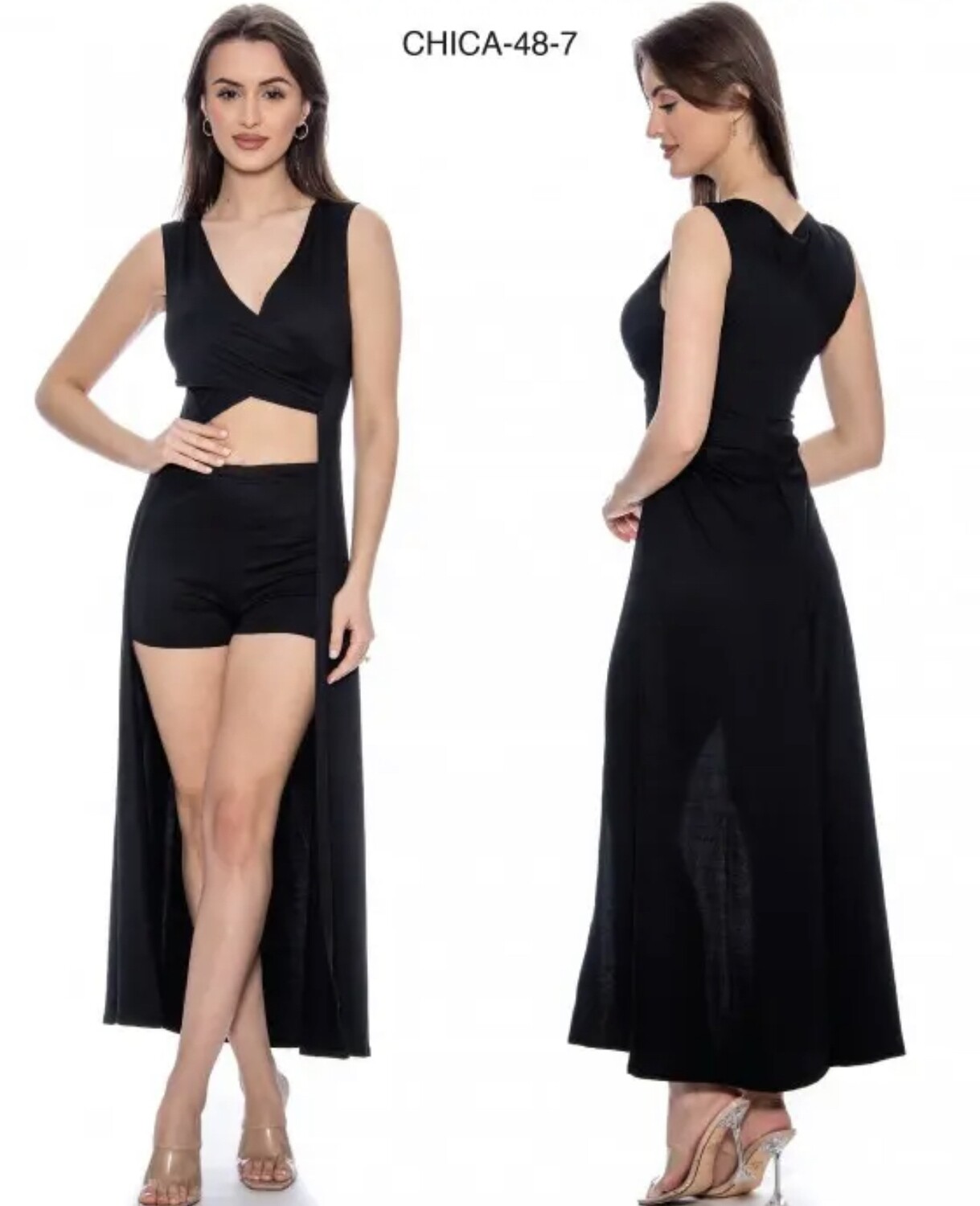 TRUE ROCK CHICA 2 PIECE FASHION SET, Size: Small, Color: Black