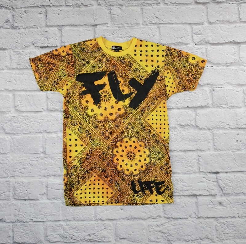 ONE COLOR NATION MEN’S FLY LIFE BANDANA SS TEE