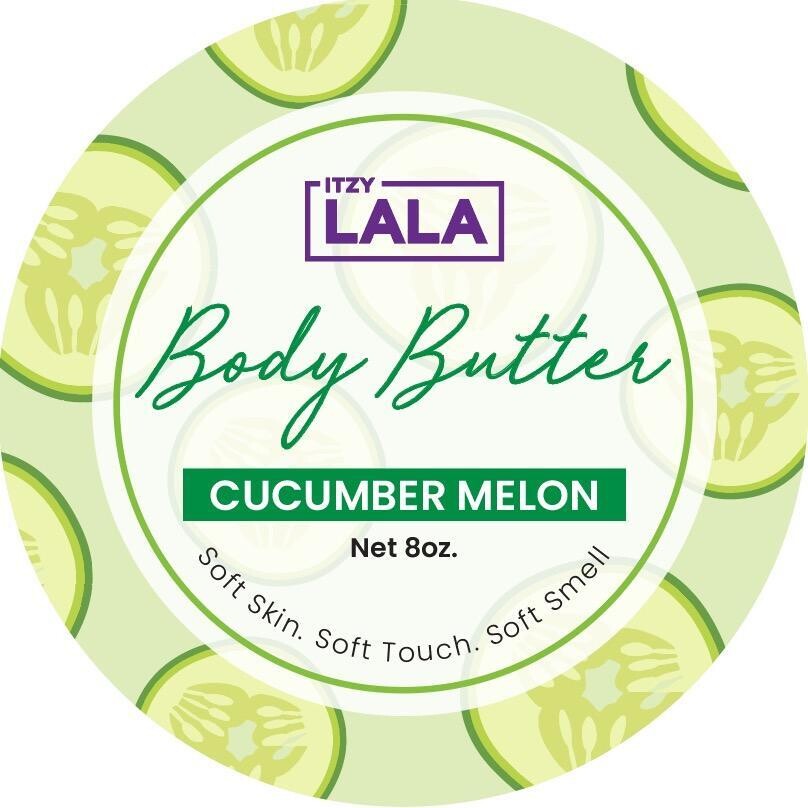 Itzy LaLa Body Butter 8oz, Scent: Cucumber Melon