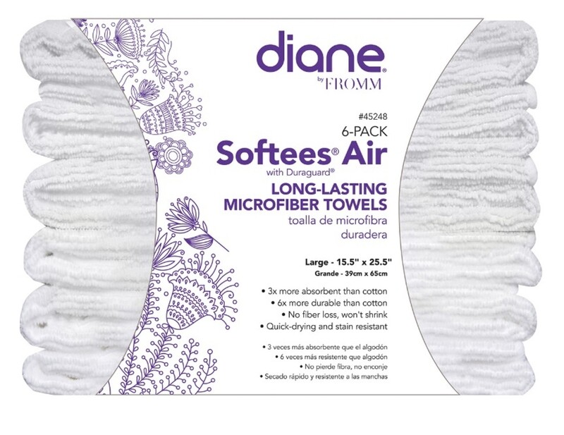 SOFTEES AIR WITH DURAGARD MICROFIBER TOWELS 15.5&quot; X 25.5 WHITE 6-PACK