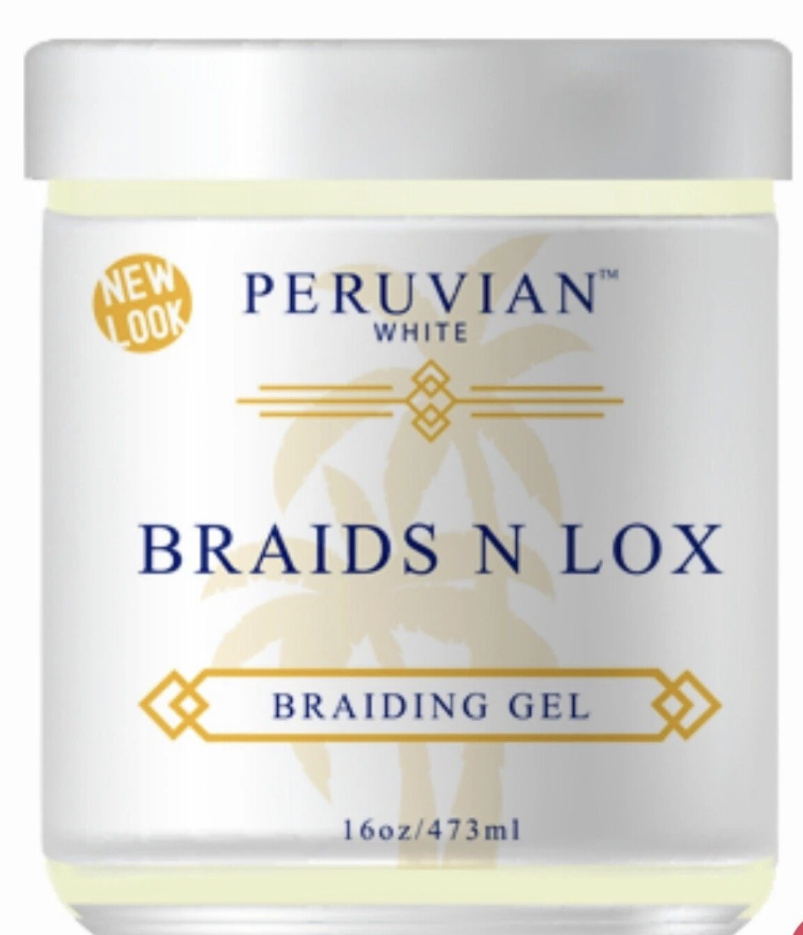 PERUVIAN WHITE BRAIDS N LOX BRAIDING GEL 16OZ