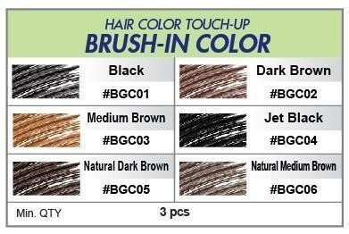 KISS QUICK COVER BRUSH, Color: Medium Brown