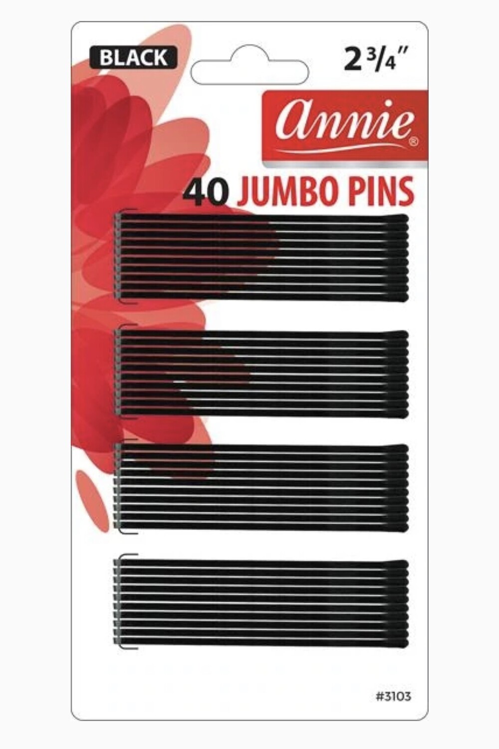 ANNIE 40PC JUMBO PINS 2 3/4 INCH
