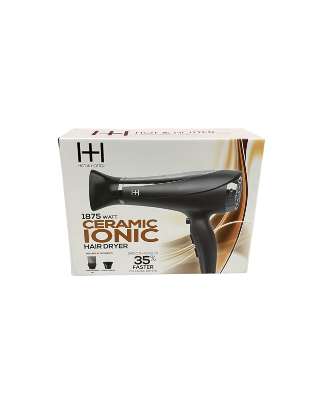 Hot &amp; Hotter Ceramic Ionic Hair Dryer 1875W