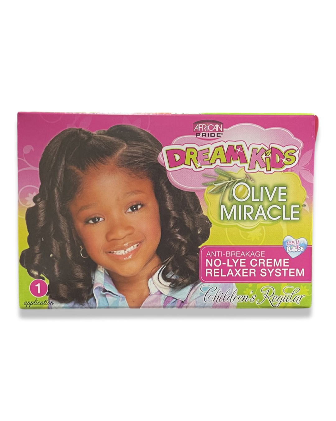 African Pride Dream Kids Olive Miracle No-Lye Cream Relaxer System