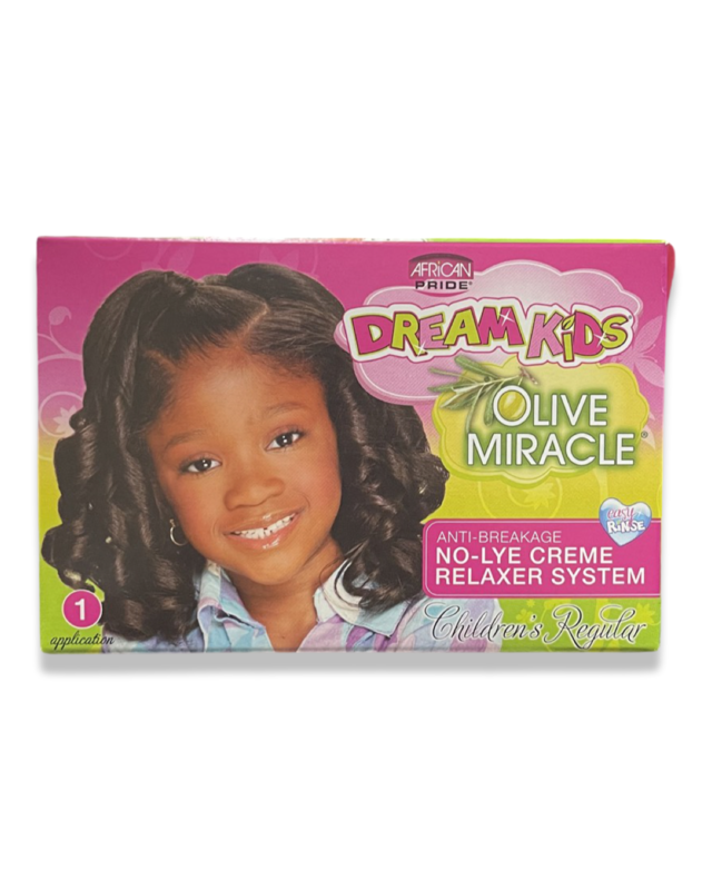 African Pride Dream Kids Olive Miracle No-Lye Cream Relaxer System