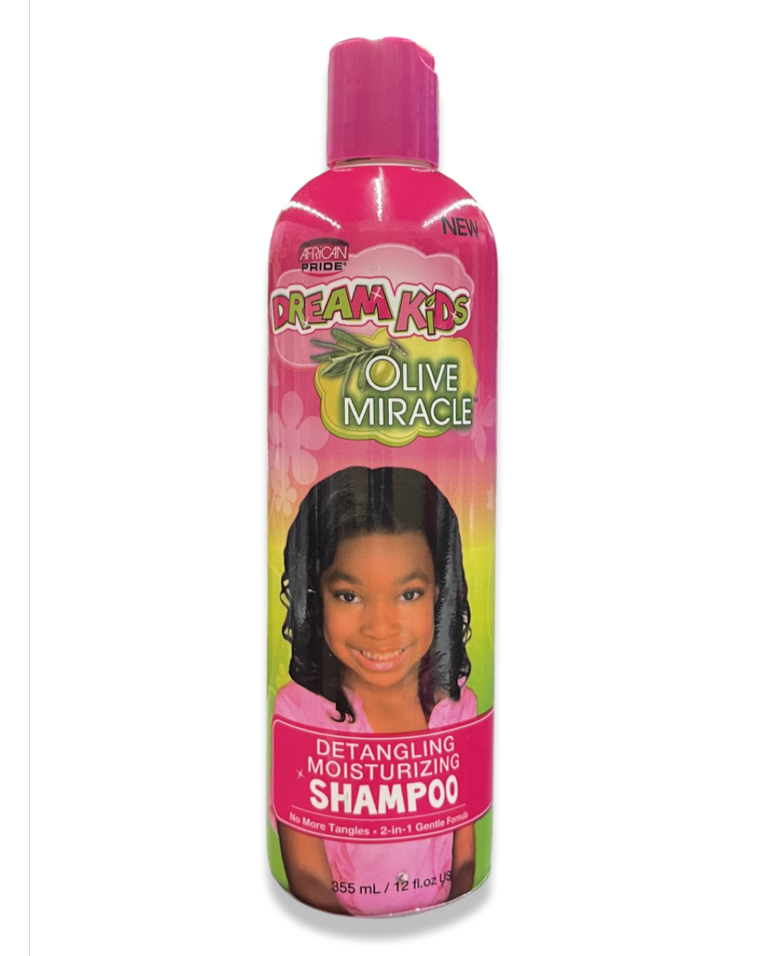 African Pride Dream Kids Olive Miracle Detangling Moisturizing Shampoo 12oz