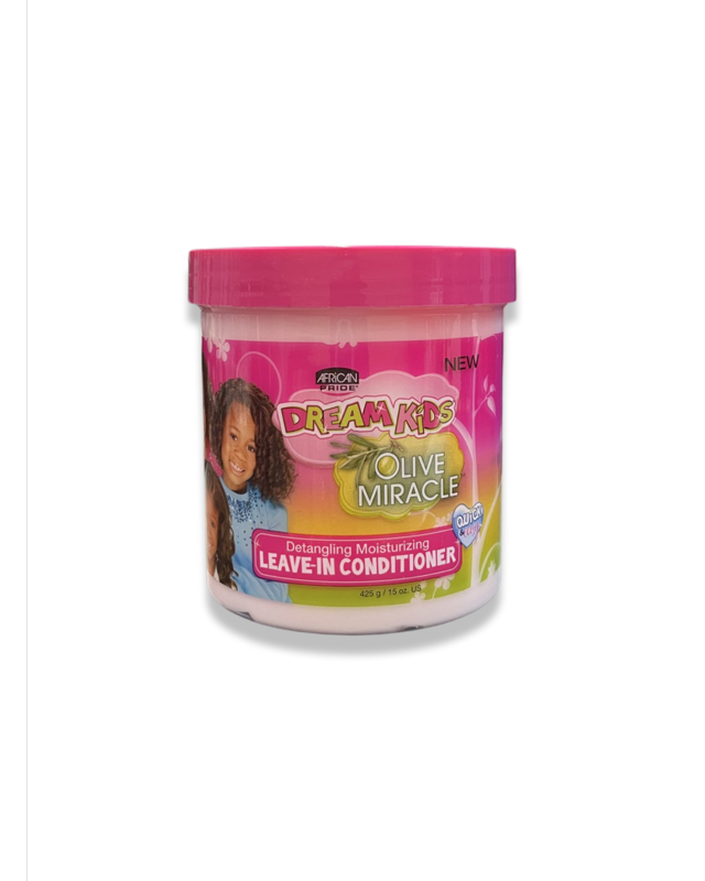 African Pride Dream Kids Olive Miracle Leave-In Conditioner 15oz Jar