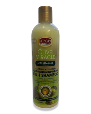 African Pride Olive Miracle 2-In-1 Shampoo 12oz