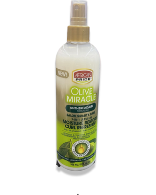 African Pride Olive Miracle Moisture Restore Curl Refresher 12oz