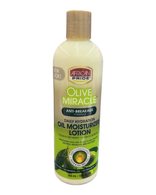 African Pride Olive Miracle Daily Hydrating Oil Moisturizing Lotion 12oz
