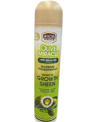 African Pride Olive Miracle Growth Sheen Spray 8oz